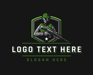 Mercenary - Soldier Army Officer logo design