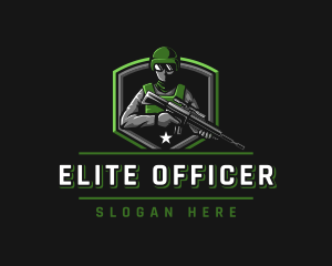 Soldier Army Officer logo design