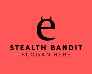 Bandit - Naughty Letter E logo design