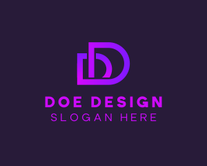 Professional Modern Letter D logo design