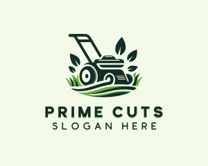 Grass Lawn Mower logo design