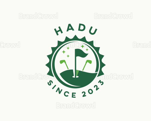 Golf Flag Tournament Logo