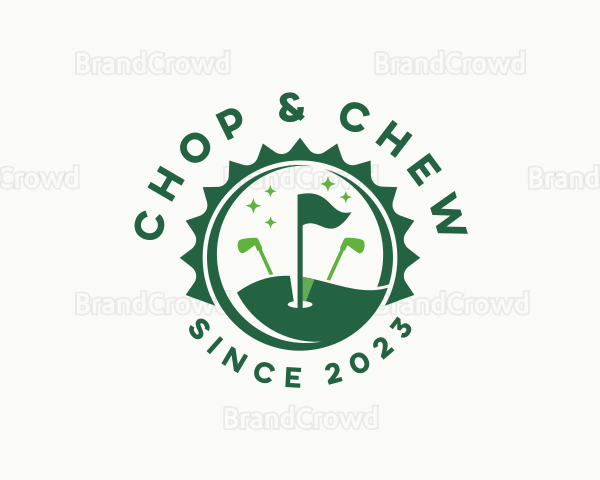 Golf Flag Tournament Logo