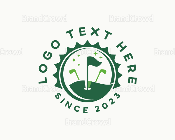 Golf Flag Tournament Logo