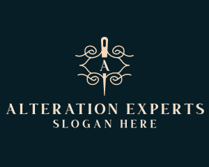 Needle Sewing Alteration logo design