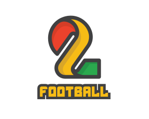 Marketing - Colorful Number 2 Tech logo design