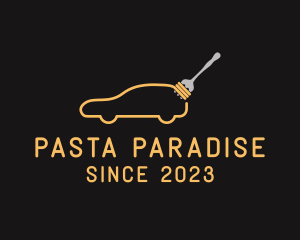 Carbonara - Food Pasta Car logo design