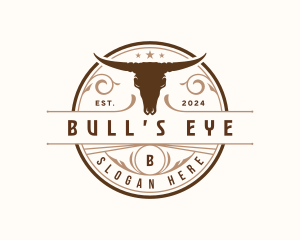 Bull Skull Steakhouse logo design