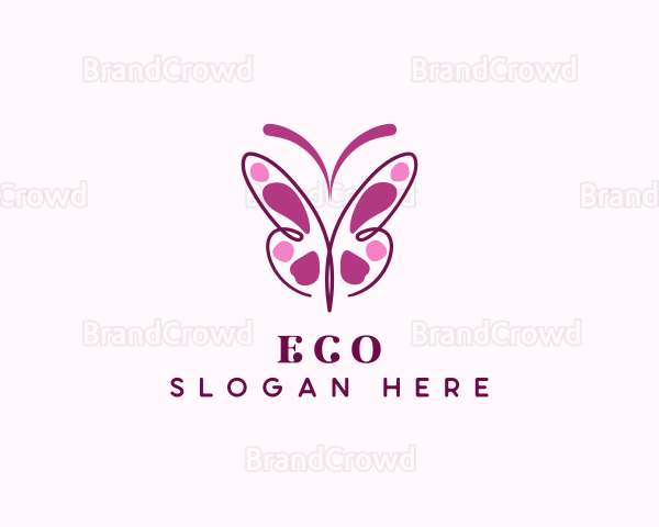 Elegant Butterfly Wings Logo