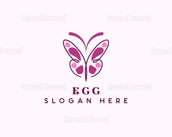 Elegant Butterfly Wings Logo