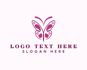 Makeup - Elegant Butterfly Wings logo design