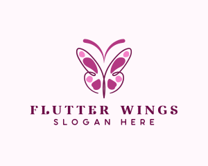 Elegant Butterfly Wings logo design