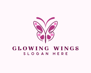 Elegant Butterfly Wings logo design