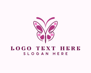 Spa - Elegant Butterfly Wings logo design