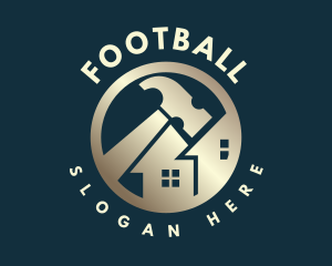 Handyman - Golden Hammer Residence logo design