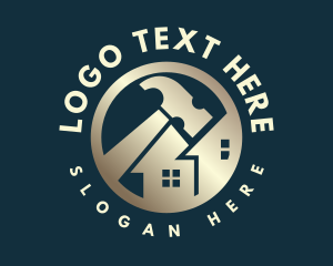 Repair - Golden Hammer Residence logo design