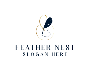 Feather - Feather Quill Pen logo design