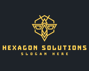 Hexagon - Bee Hornet Hexagon logo design