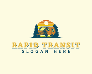 Shuttle - Outdoor Trailer Travel logo design