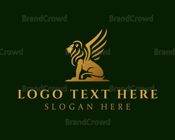 Premium Winged Lion Logo