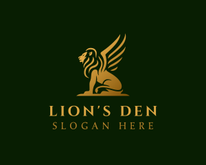 Lion - Premium Winged Lion logo design