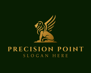 Premium Winged Lion logo design