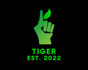 Plant - Eco Planting Hand logo design