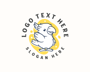 Cute Cockatoo Bird Logo