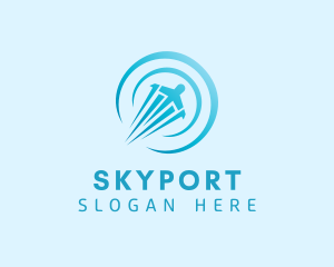 Airport - Blue Airport Tourism logo design