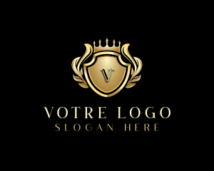 Wreath - Royal Elegant Crest logo design