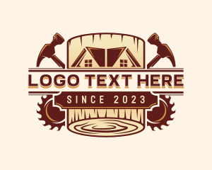 Renovation - Log House Builder logo design