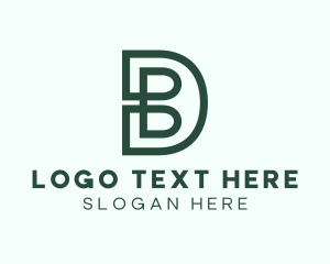 Letter Bd - Modern Cryptocurrency Company logo design