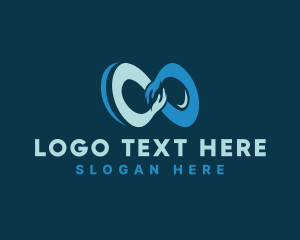 Loop - Infinity Hands Charity logo design