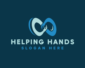 Infinity Hands Charity logo design