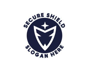Antivirus - Generic Star Shield logo design