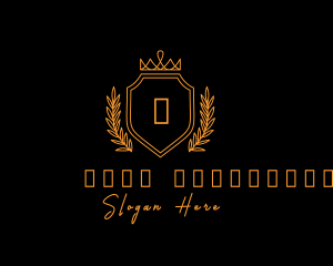Golden Imperial Crown Letter logo design