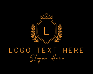 Sigil - Golden Imperial Crown Letter logo design