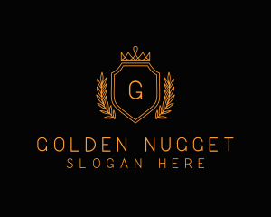 Golden Imperial Crown logo design