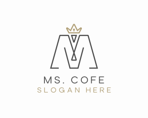 Lifestyle Crown Brand Letter M logo design