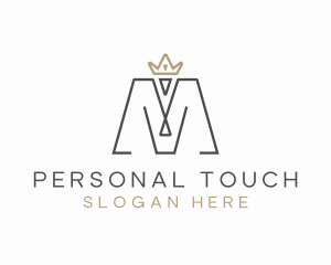 Personal - Lifestyle Crown Brand Letter M logo design