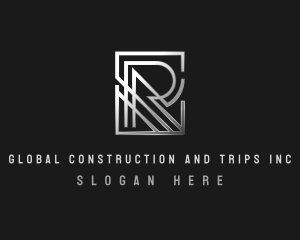 Fabrication - Industrial Metal Letter R logo design