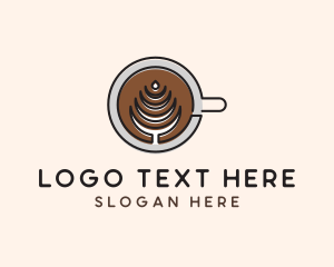Cup - Latte Coffee Espresso logo design