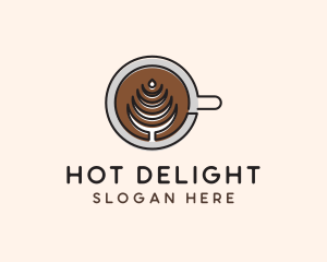 Latte Coffee Espresso logo design