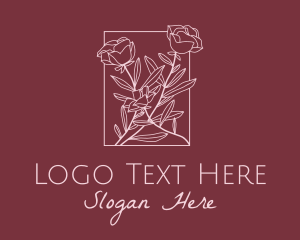 Minimalist - Nature Rose Garden logo design