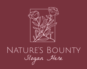 Nature Rose Garden logo design