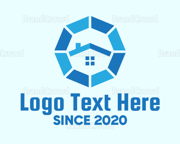 Blue Octagon Home Property Logo