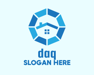 Blue Octagon Home Property Logo