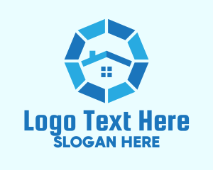 Blue Octagon Home Property Logo