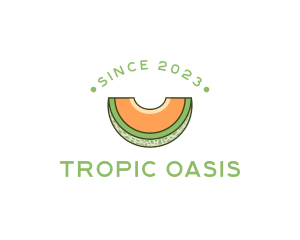 Tropical Fruit Melon logo design