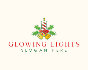 Christmas Candle Light logo design